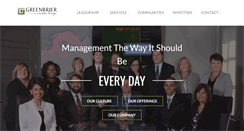Desktop Screenshot of greenbrierseniorliving.com